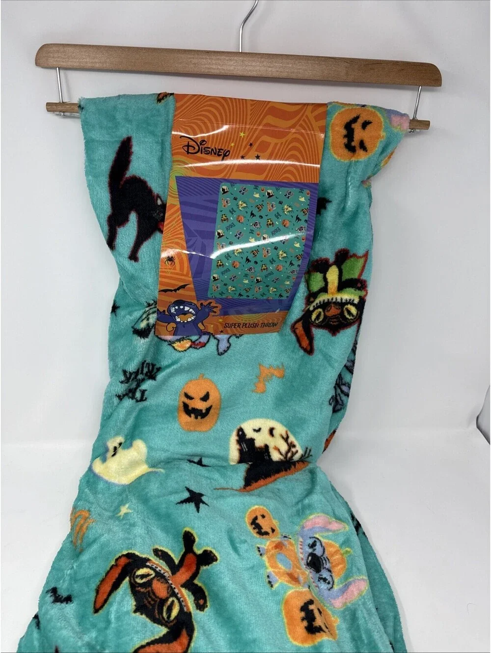 Disney Super Plush Throw Stitch Halloween Soft Blanket